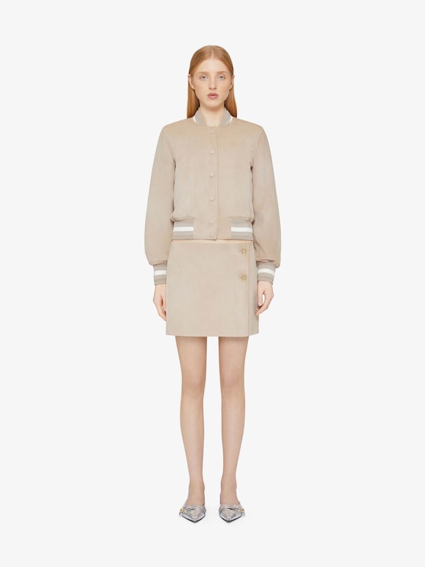 Givenchy Varsity Jacket In Suede