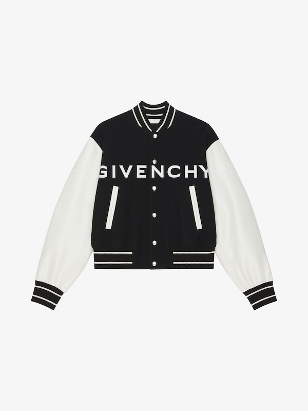Givenchy GIVENCHY varsity jacket in wool and leather