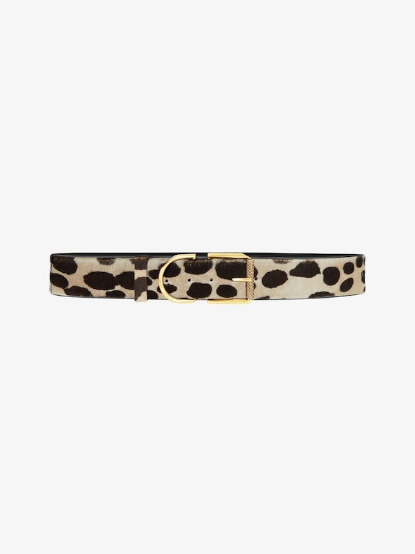 Givenchy Voyou belt in leather with leopard print