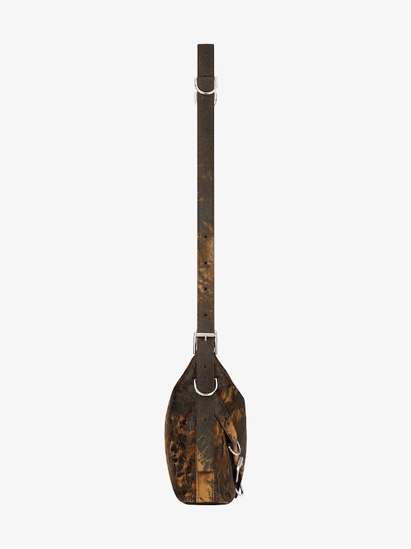 Givenchy Voyou Crossbody Bag In Crackled Leather