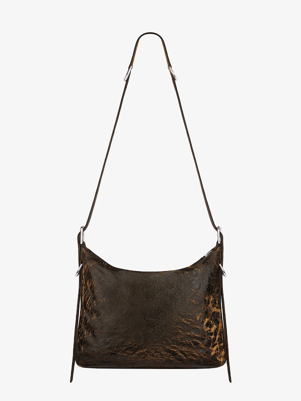 Givenchy Voyou Crossbody Bag In Crackled Leather