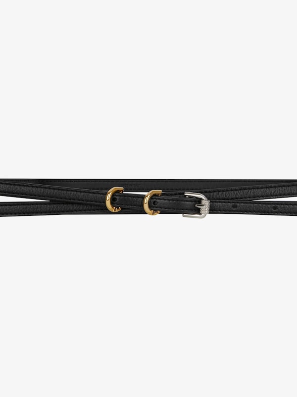 Givenchy Voyou Double Wrap Belt In Leather