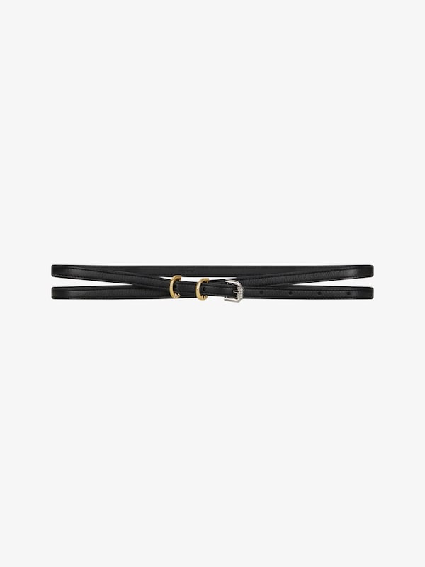 Givenchy Voyou double wrap belt in leather