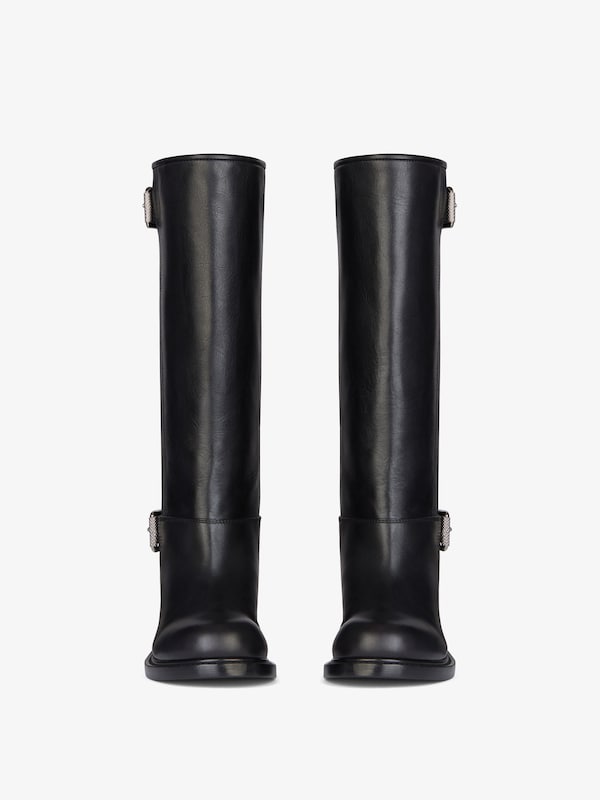 Givenchy Voyou Flat Boots In Leather