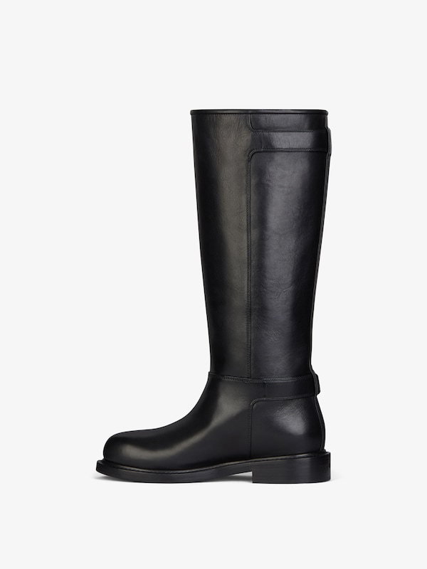 Givenchy Voyou Flat Boots In Leather