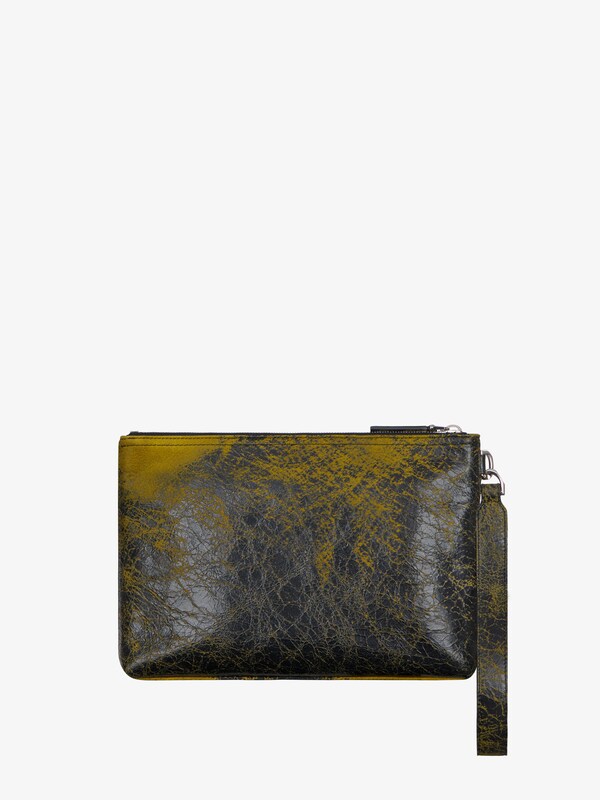 Givenchy Voyou Pouch In Crackled Leather
