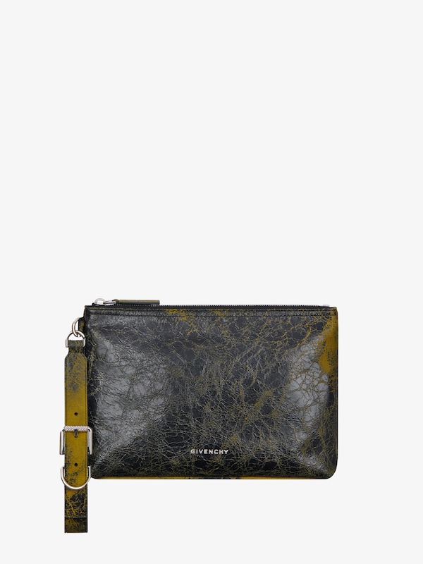 Givenchy Voyou pouch in crackled leather
