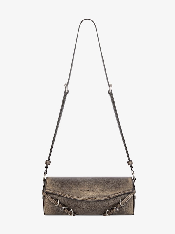 Givenchy Voyou Roller Bag In Aged Leather