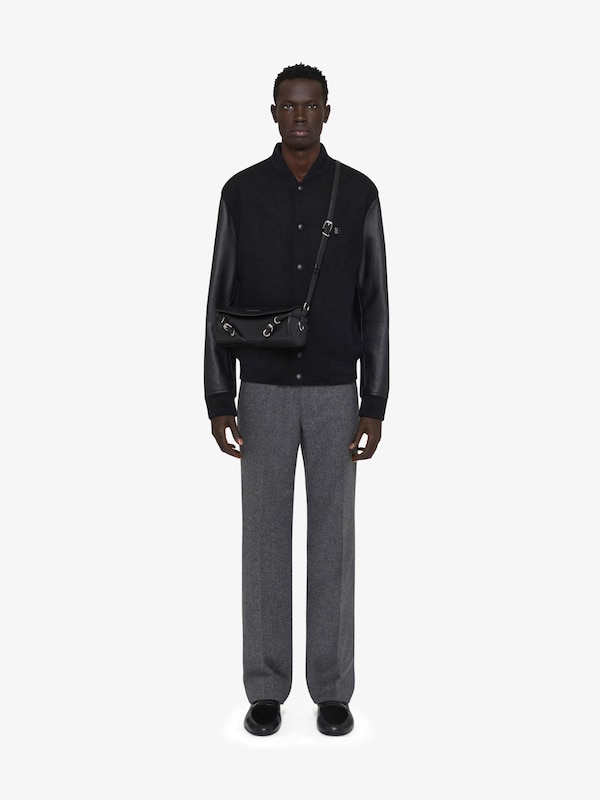 Givenchy Voyou Roller Bag In Grained Leather