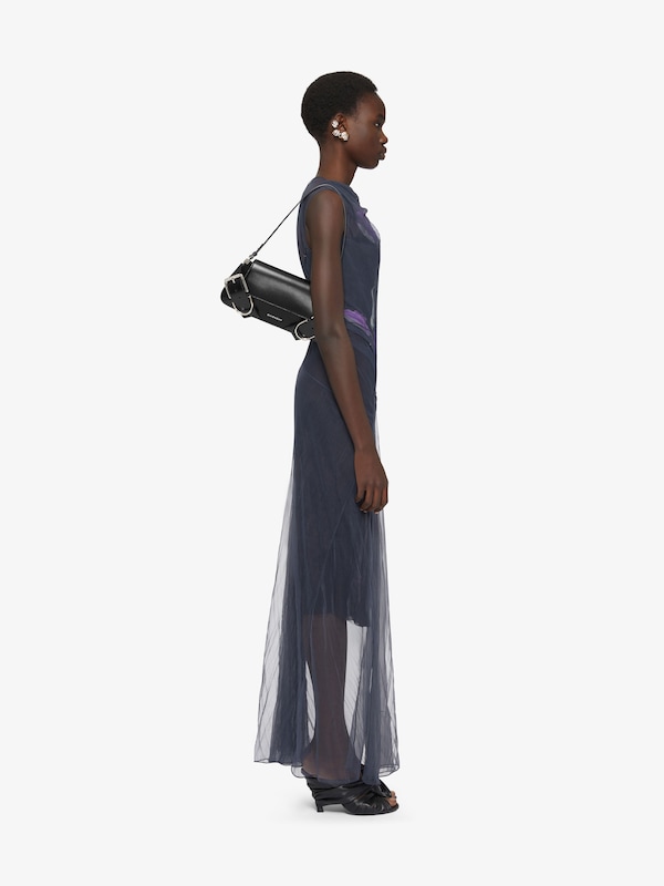 Givenchy Voyou Shoulder Flap Bag In Box Leather