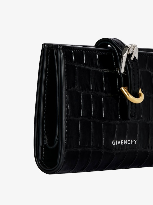 Givenchy Voyou Wallet In Crocodile Effect Leather