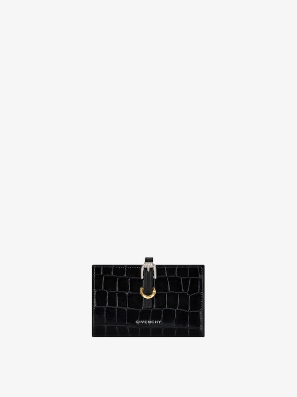 Givenchy Voyou Wallet In Crocodile Effect Leather
