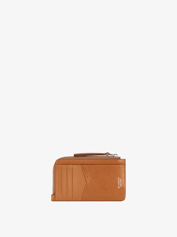 Givenchy Voyou Zipped Card Holder In Leather