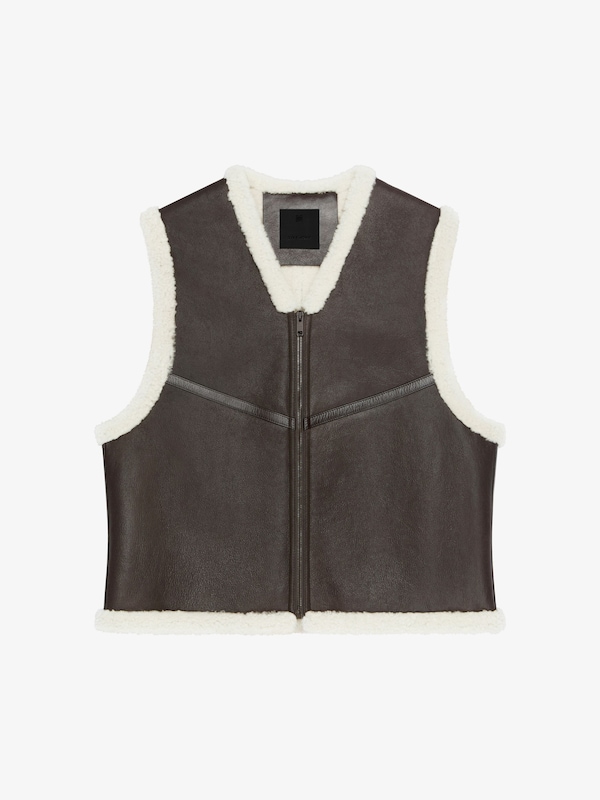 Givenchy Waistcoat In Shearling