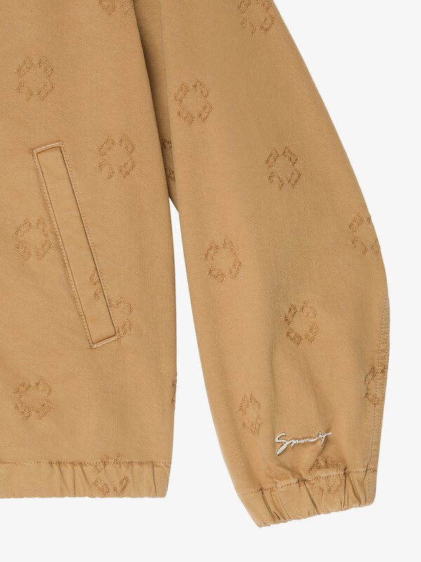 Givenchy Zipped Hoodie In Monogram 72 Denim