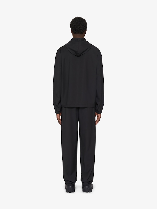 Givenchy Zipped Hoodie In Wool With 4G Detail