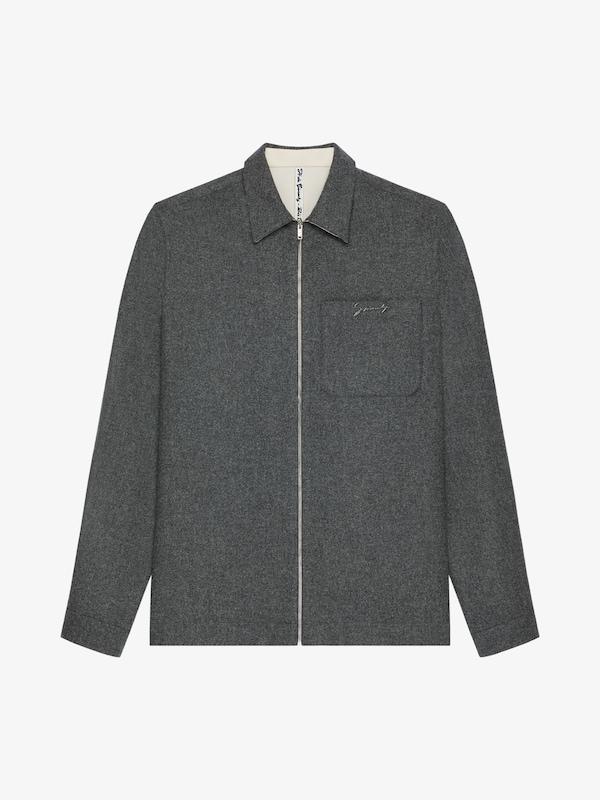 Givenchy Zipped Shirt In Wool