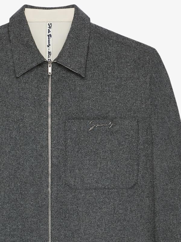 Givenchy Zipped Shirt In Wool