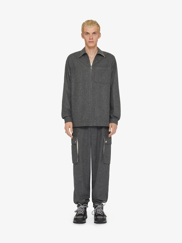 Givenchy Zipped Shirt In Wool