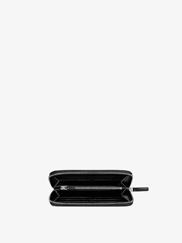 Givenchy Zipped Wallet In 4G Classic Leather