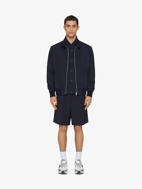 Givenchy Harrington jacket in wool poplin with 4G detail