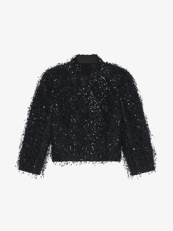 Givenchy Jacket with embroidered fringes and rhinestones