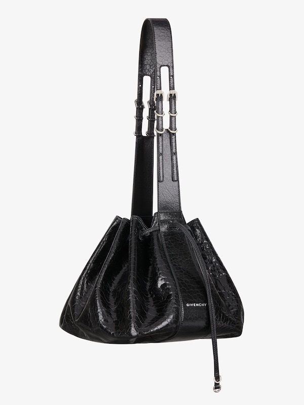 Givenchy Medium Pumpkin Bag In Crackled Patent Leather