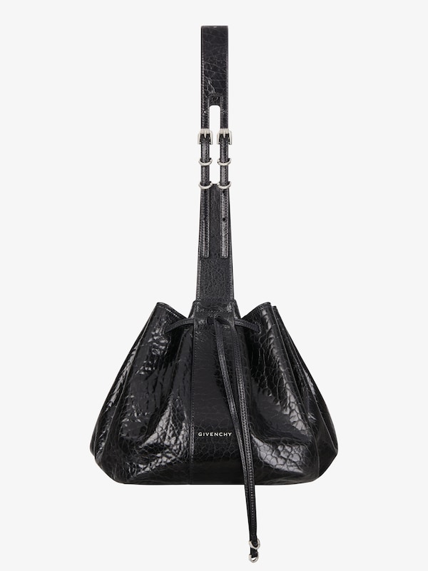 Givenchy Medium Pumpkin Bag In Crackled Patent Leather