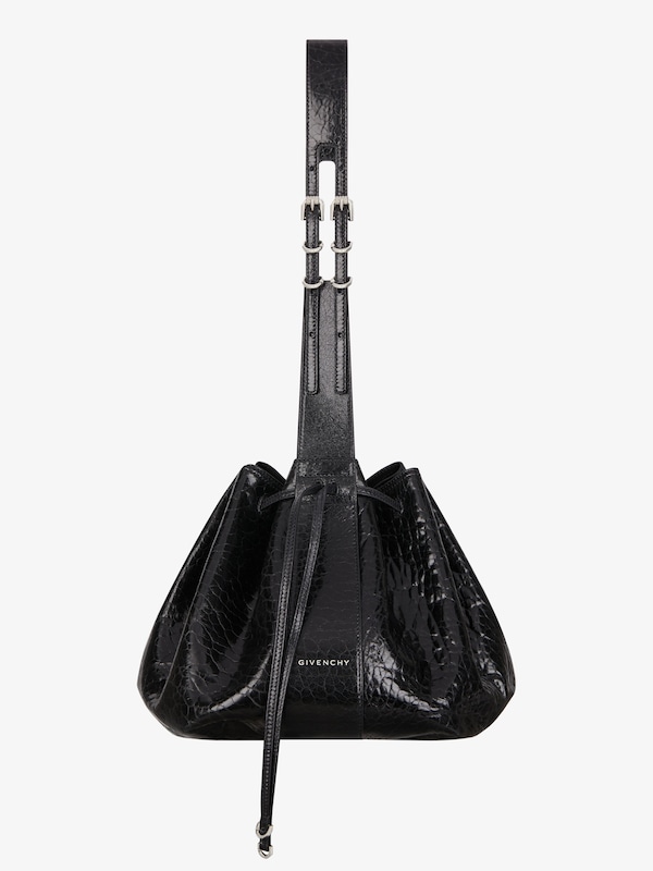 Givenchy Medium Pumpkin Bag In Crackled Patent Leather
