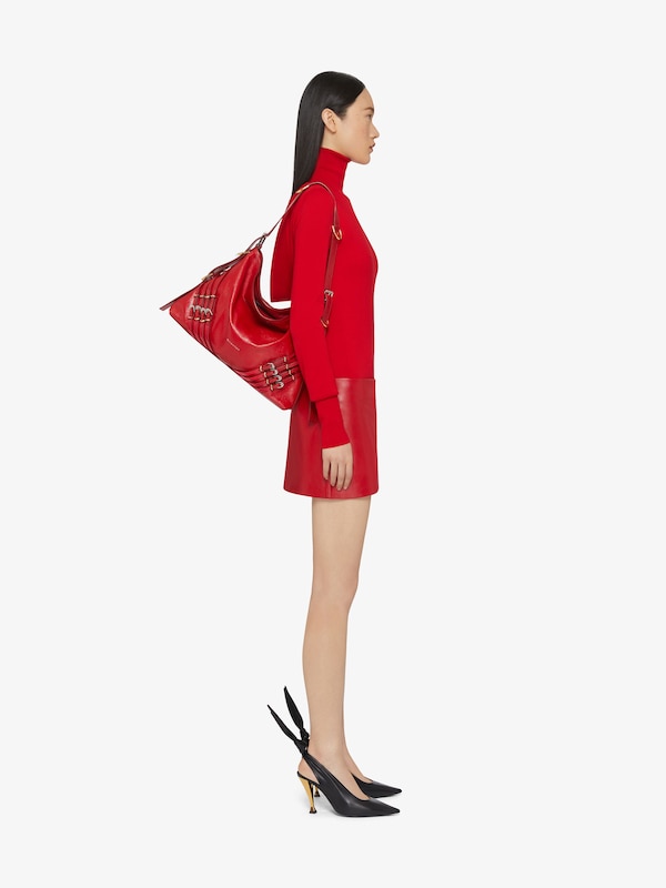 Givenchy Medium Voyou Bag In Leather With Multi-buckles