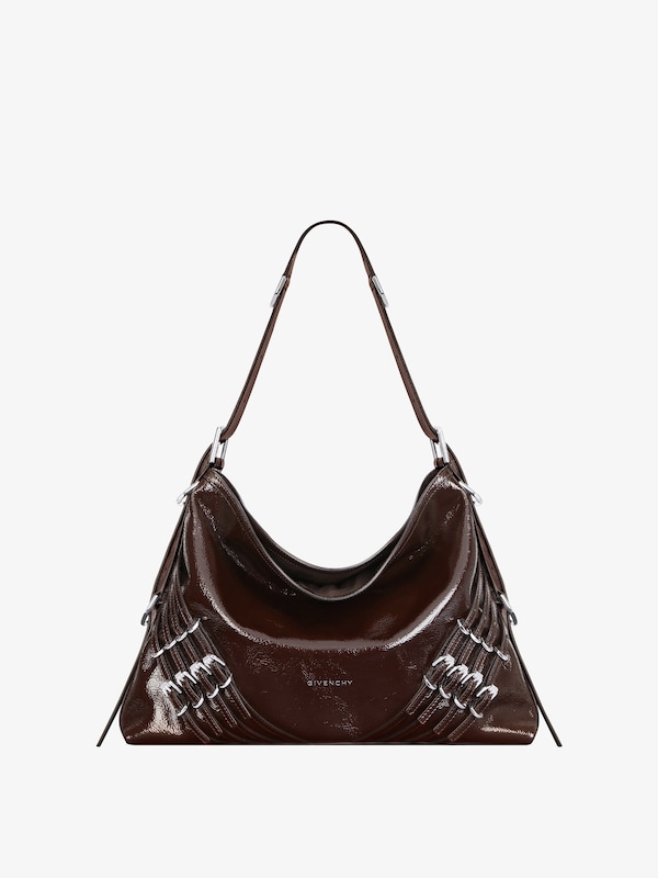 Givenchy Medium Voyou bag in patent leather with multi-buckles