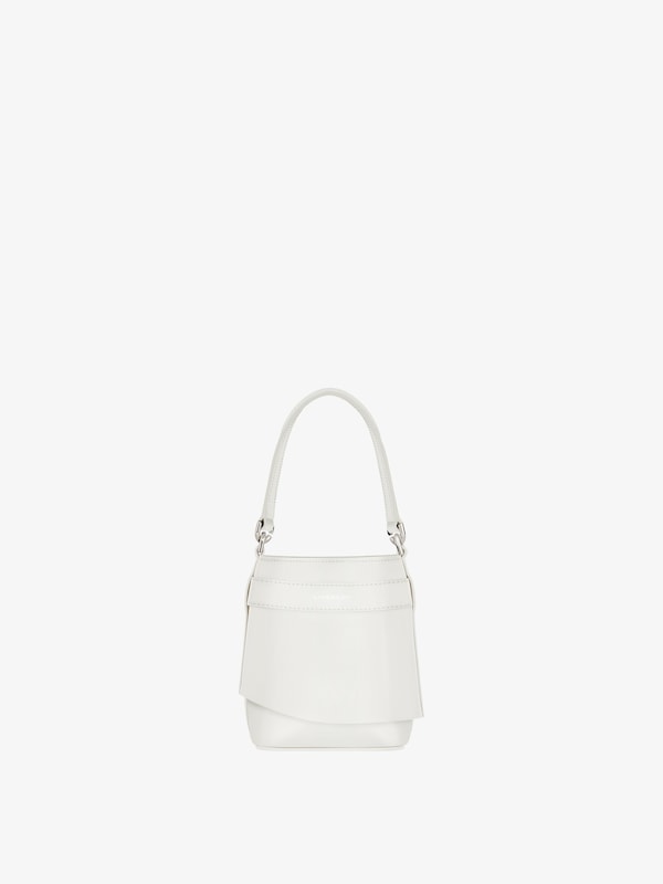 Givenchy Micro Shark Lock Bucket Bag In Box Leather