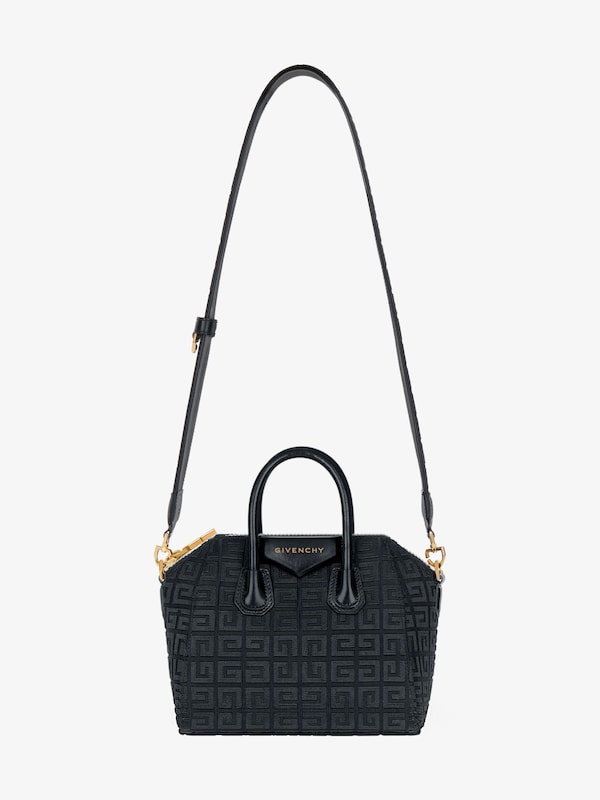 Givenchy Mini Antigona Bag In 4G Embroidered Canvas