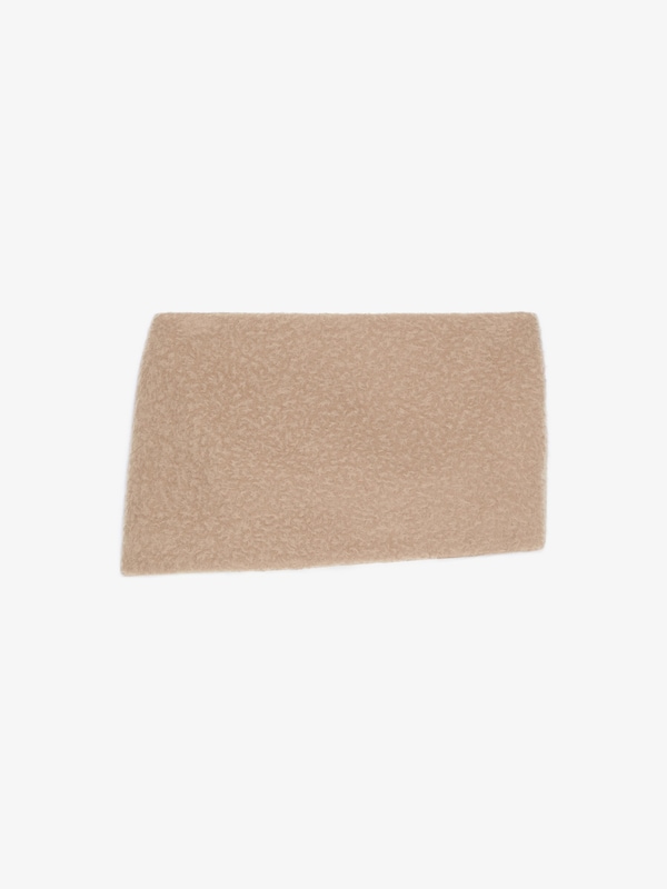 Givenchy Mini Asymmetric Skirt In Alpaca Bouclette Wool