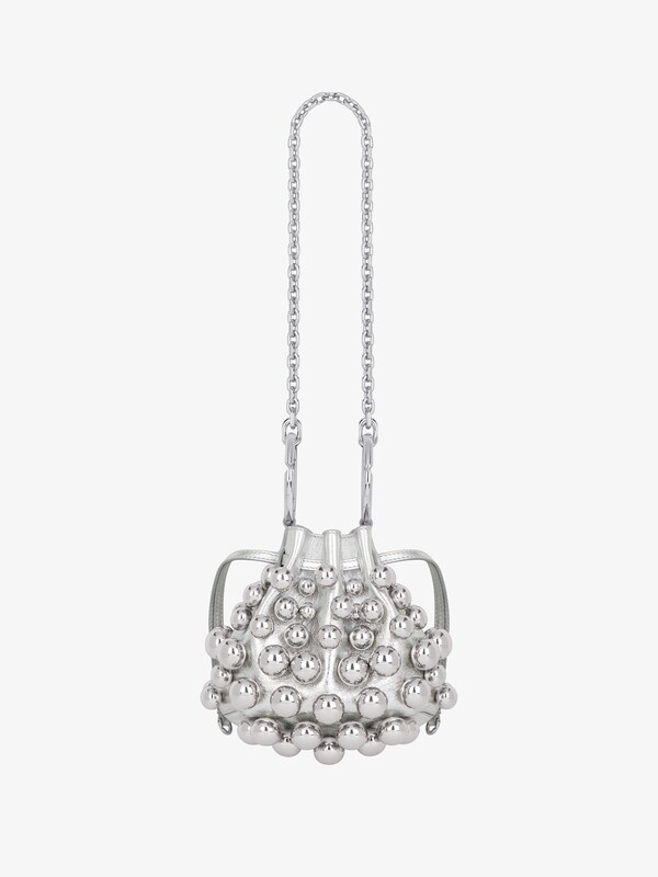 Givenchy Mini Pumpkin Bag In Leather With Embroidered Pearls