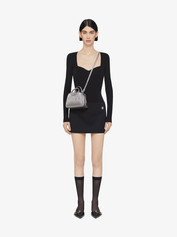 Givenchy Nano Antigona Cube Bag In Laminated Leather