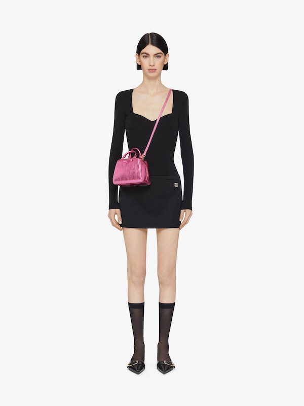 Givenchy Nano Antigona Cube Bag In Laminated Leather