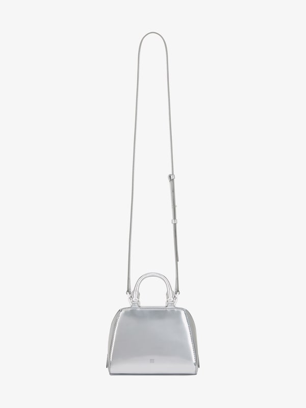 Givenchy Nano Antigona Cube Bag In Laminated Leather With Charm