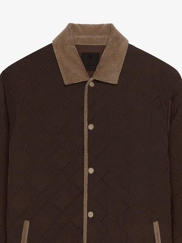 Givenchy Padded Jacket In Mixed Fabrics With Monogram 72