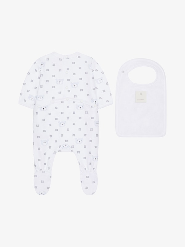 Givenchy Pyjamas Bib And Case In 4G Cotton Gift Set