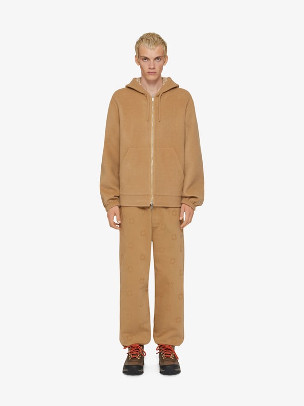 Givenchy Reversible zipped hoodie in monogram 72 jacquard