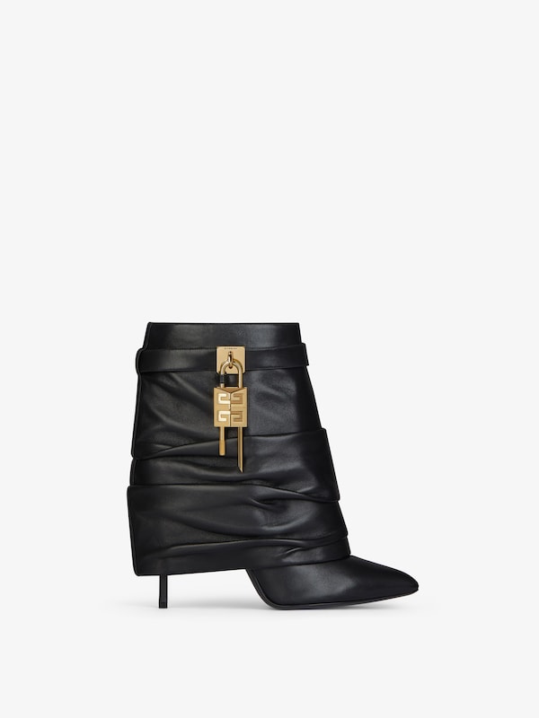 Givenchy Shark Lock Stiletto ankle boots in nappa leather