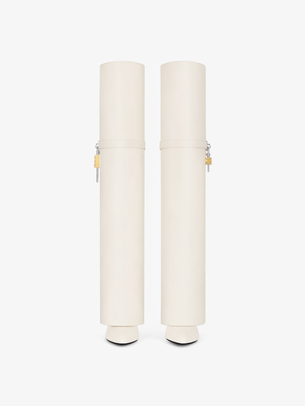 Givenchy Shark Lock Stiletto Over-the-knee Boots In Nappa