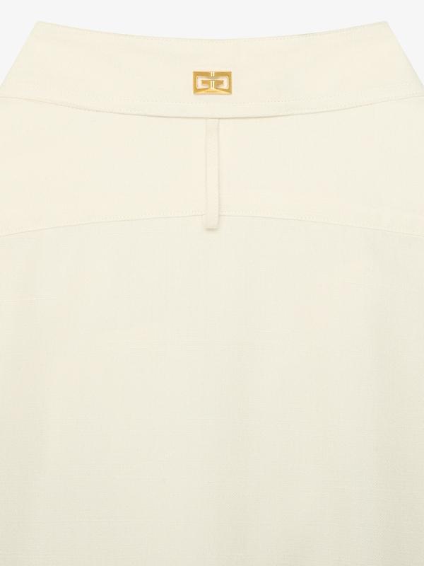 Givenchy Shirt In Silk With Laces With HG Embroidery