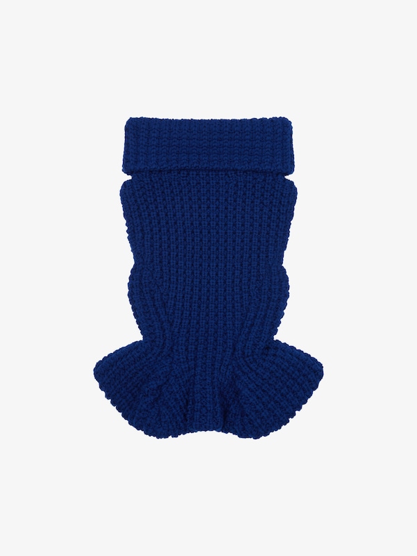 Givenchy Sleeveless Fit Peplum Sweater In Waffle Wool