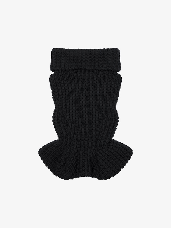 Givenchy Sleeveless Fit Peplum Sweater In Waffle Wool