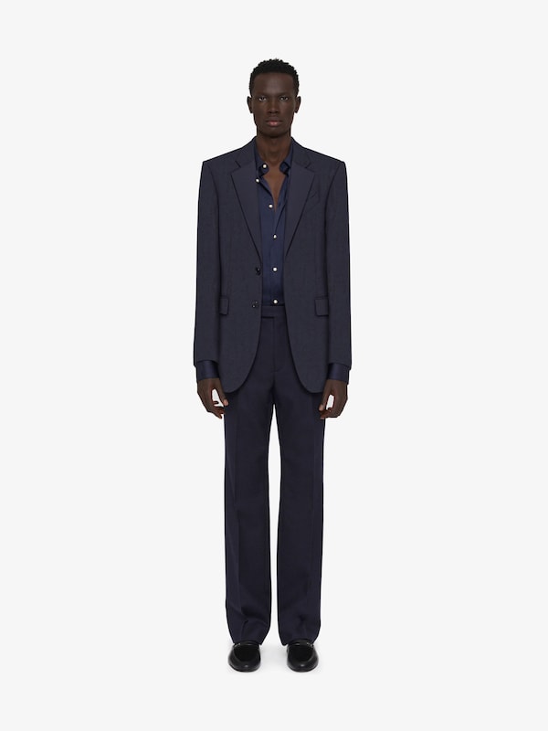 Givenchy Slim fit jacket in monogram 72 wool and silk