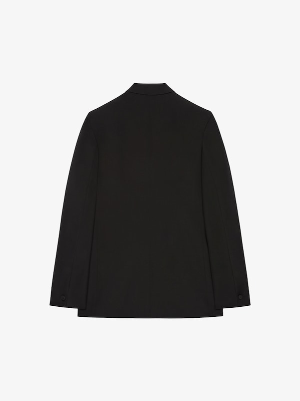 Givenchy Slim Fit Jacket In Wool With Stitching Details