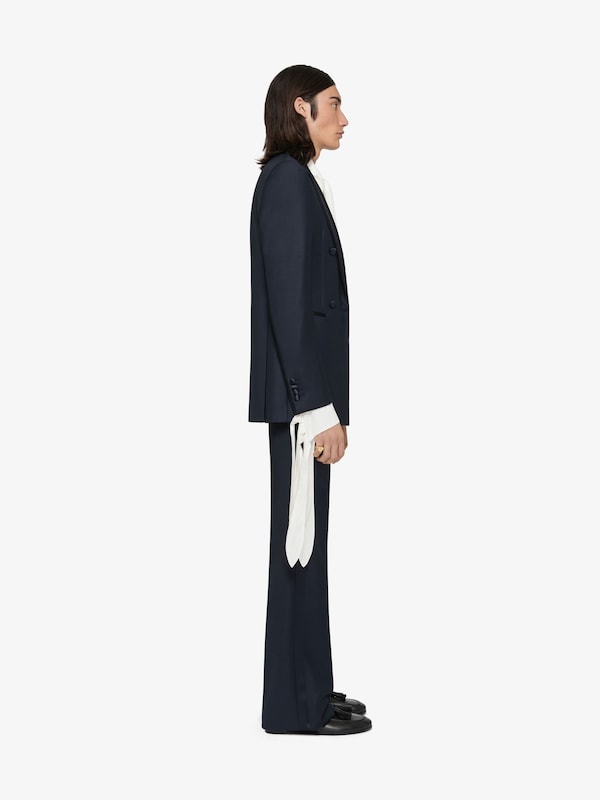 Givenchy Slim Fit Suit-jacket In Wool With Satin Collar