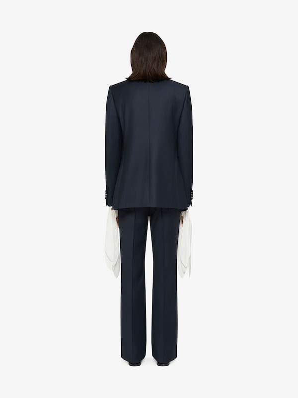 Givenchy Slim Fit Suit-jacket In Wool With Satin Collar